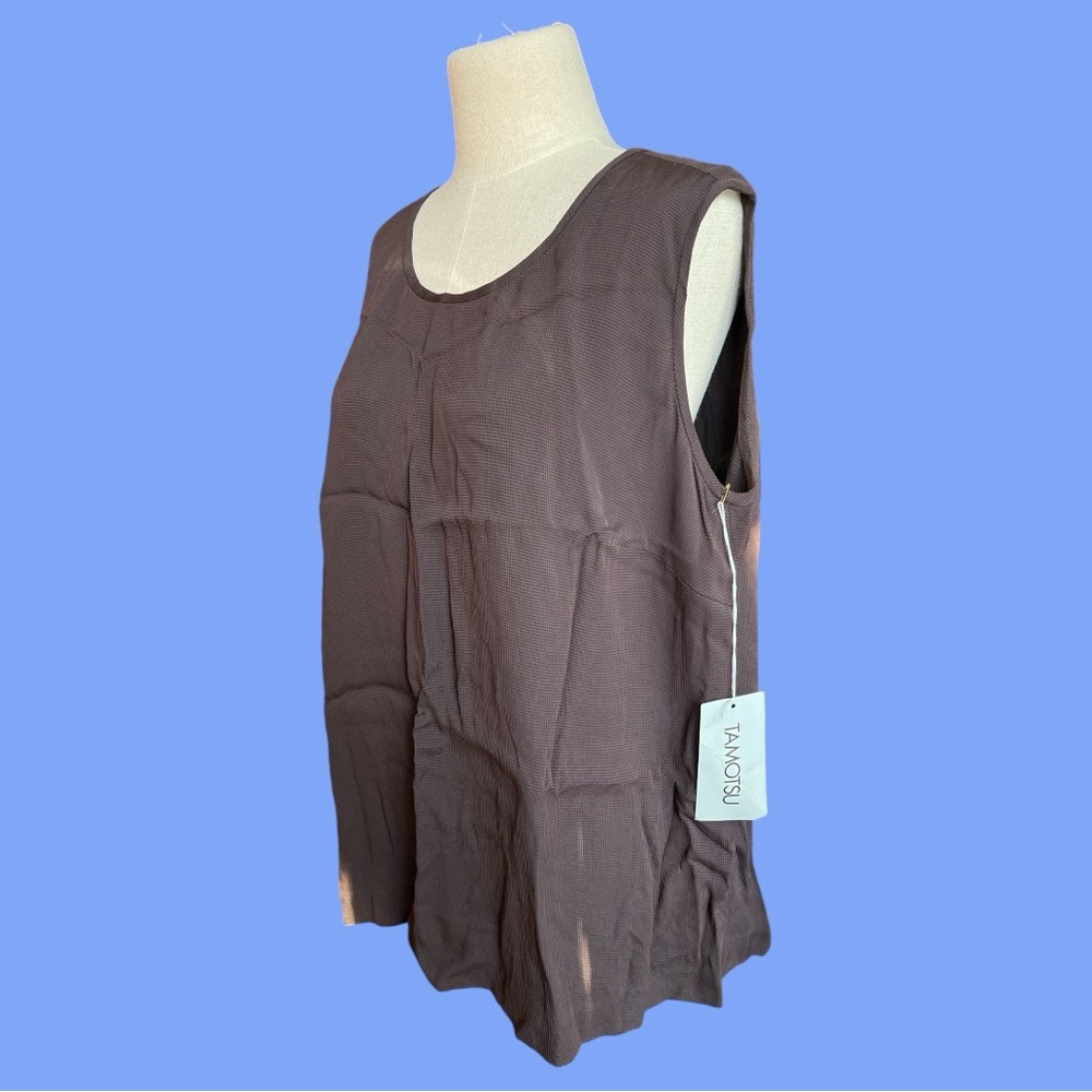 TOMATSU chocolate brown tank